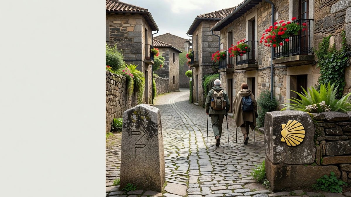 Camino de Santiago route bij Pontevedra